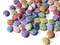 80 12.5mm Multi-Color Plastic Oyster Shell Mixed Color Seashell Beads bB1